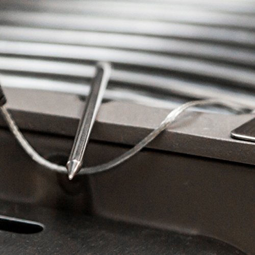 Digital Funk Backofen / Ofen / Grill / Braten – Thermometer mit Sender . Edelstahl Fühler Temperaturbeständig bis 250 °C . Gartemperatur , Alarm und Timer Funktion - 4