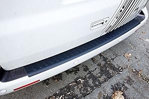 GOINGFAST Fits for VW T5 Multivan Rear Bumper Protector Guard Trim Cover Steel Black Sill