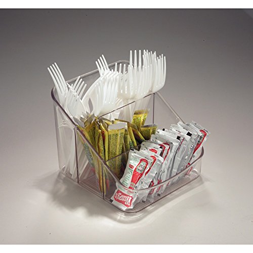 InterDesign Linus Caja para cocina organizador de pl stico con 3 compartimentos organizador de condimentos y envases transparente reviews InterDesign Linus Caja para cocina organizador de pl stico con 3 compartimentos organizador de condimentos y envases transparente