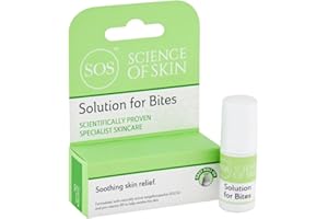 SOS SCIENCE OF SKIN Science of Skin Solution for Bites - Roll On After Bite Relief for Stings, Bites, Itching - Helps to Soothe and Calm Irritated Skin