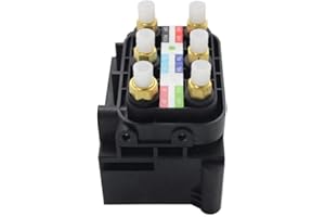 AIRSUSFAT Air Suspension Compresseur Valve Solénoïde Bloc Alimentation Unité De Commande D'alimentation D'air Compatible avec 2006-2018 Mercedes Benz W164 W166 W221 W251 GL ML 2123200358 2513200058