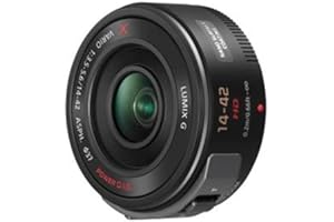 Panasonic H-PS14042E LUMIX G X Vario Powerzoom 14-42 mm F3.5-5.6 ASPH. Objektiv (28-44 mm KB, Power O.I.S. Bildstabilisator, Motorzoom) schwarz
