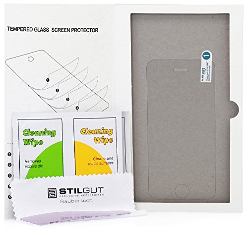StilGut Displayschutzfolie Panzerglas für iPhone SE, iPhone 5s & iPhone 5c, 2er-Pack - 6