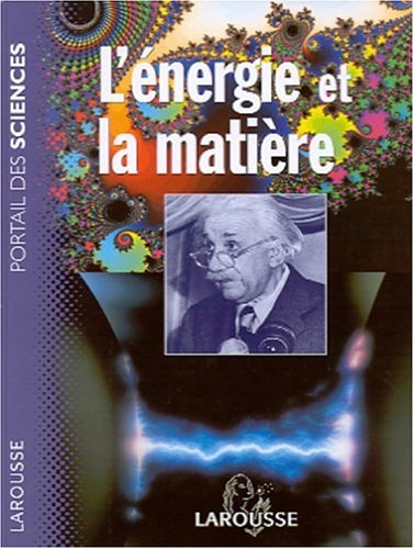 couverture de : L'ENERGIE ET LA MATIERE