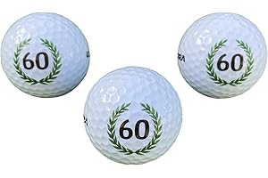 LL-Golf Set of 3 60th birthday golf balls in gift box
