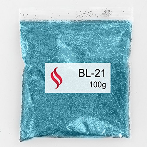 100G METALLIC LIGHT BLUE GLITTER ULTRA FINE WINE GLASS ART AND CRAFT NAIL ART SCRAPBOOKING NON TOXIC