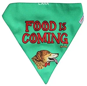 Lana Paws 'Food is Coming' Game of Bones Dog Bandana/Dog Scarf/Dog Gift (Adjustable)