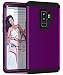 Produktbild Shinyzone Hülle für Samsung Galaxy S9 Plus,Samsung Galaxy S9 Plus Handyhülle Hybrid 3 in 1 Ganzkörper Rüstung Stoßfest Schutzhülle,Hybrid Weich Silikon + Hart PC Zurück Hülle für Samsung Galaxy S9 Plus,Schwarz und Lila