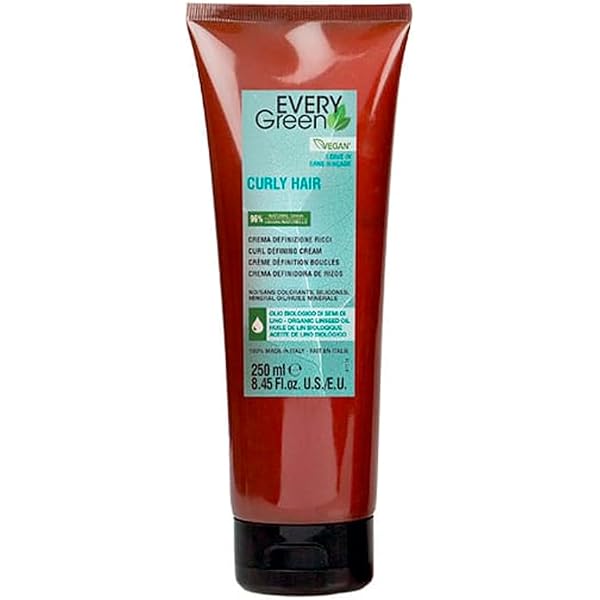 Every Green Curly Hair Definier-Creme Für Locken & Wellen, 250 Ml – Mit Bio-Leinsamenöl