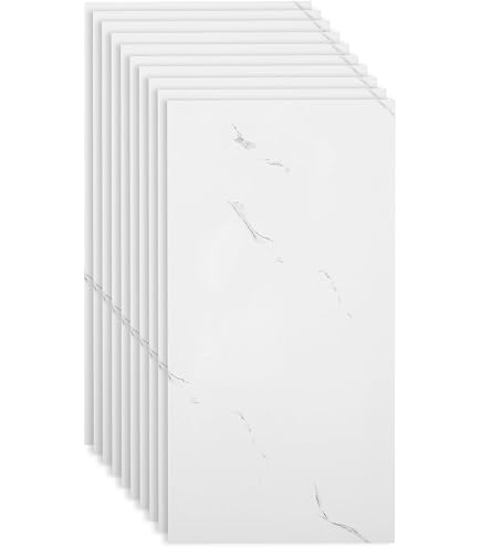 Panneaux Muraux Autocollants Marbre - 20 Pièces, 30x60 Cm, Effet 3D Moderne Pour Cuisine & Salle De Bain