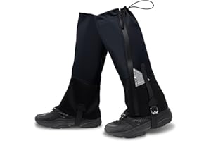 Mecmbj Gamaschen Wasserdicht, Outdoor Gamaschen Wandern, für Unisex, Einstellbare, Verschleißfest, Beinschutz Wandergamaschen für Winter Wandern Trekking Klettern Jagen Skifahren Uni