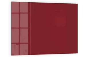 DEQORI Küchenrückwand Glas | Unifarben - Dunkelrot | 80x60 cm | Bad- oder Herd-Rückwand | Herdblende Spritzschutz für Küche & Badezimmer | Moderne Deko für Fliesenspiegel