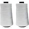 Satra Traders Jewellery Making Cotton Threads Craft Threads | Size : 0.2mm | 300-400Mtr Roll (White)