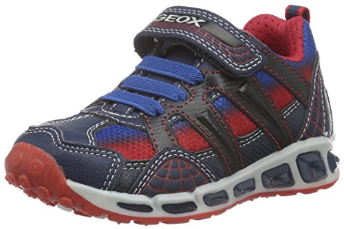 Geox J Shuttle Boy a, Boys' Low-Top Sneakers, Blue (Navy/Redc0735), 9 Child UK (27 EU)