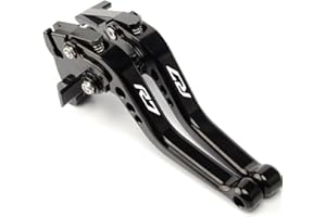 MTCRIGHTER Pour YAMAHA R7 YZF-R7 2021-2024 Levier d’embrayage de frein court Accessoires en alliage d’aluminium CNC (Black)