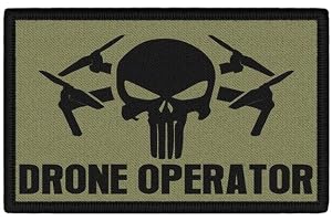 Copytec Patch drönare skull operator federala kåren UAV army kardborreband patch liv#4451
