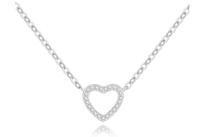 Cosie Lily Collier Cadeau Femme, Argent Sterling 925 Coeur Bijoux Pendentif, Noël Saint Valentin Anniversaire, Idée Cadeaux pour Maman Èpouse Amies