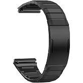 CONSTRAIN - متوافق مع ساعة Huawei Watch GT 6/5/4/3/2 Pro مقاس 46 مم (22 مم) بحبل معدني وتيتانيوم ساعة أصلية 1e-1 متوافقة+Kısıltma أبريل