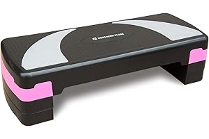 NORTHERN STONE Piattaforma per gradini aerobici regolabile in altezza con livelli di fitness di 10 cm 15 cm 20 cm di altezza per esercizi a casa e allenamento in palestra