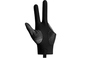 LUCKXING Anti Slip Billiard Glove 3 Fingers Show Gloves 3 Fingers Pool Gloves, Billiard Gloves Cue Shooter Pool Gloves Left And Right Hand Shooters Cue Sport Glove For Women Men Billiard Shooters Sport