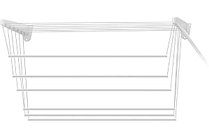 Jumbo CS103/2 Steed120 Stendino a Parete/Soffitto Plastificato, 120 cm