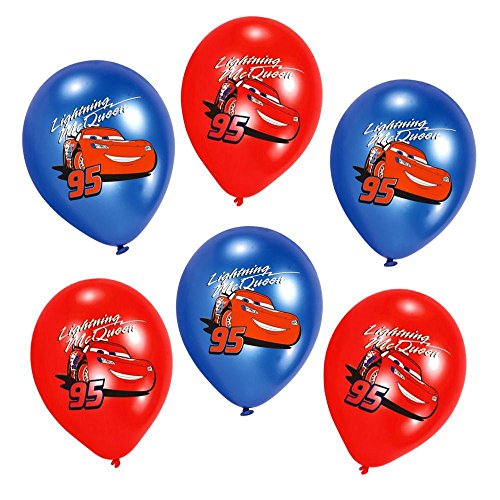 Disney Cars - Kinder Geburtstag Ballons Luftballons Lightning 6 Stück