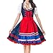 Produktbild ToDIDAF Kleid für Damen Frau Mädchen Oktoberfest Theme Maidservant Maid's Kleidung Cosplay Kostüme für Halloween Oktoberfest Rot M