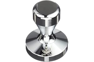 VIA CREMA Tamper para café 58,5 mm Tamper para café espresso Calibrado Tamper de 58,5 mm Accesorios para cafeteras