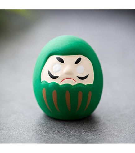 Daruma Bambolina Portafortuna Giapponese - Porcellana Originale - Colora L'occhio Ed Esprimi Un Desiderio - Rosso Fortuna - Foto 9