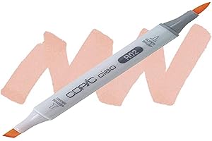 Copic Ciao R02, Rose Salmon, Twin Marker avec Une Pointe Moyenne et Une Pointe Brush