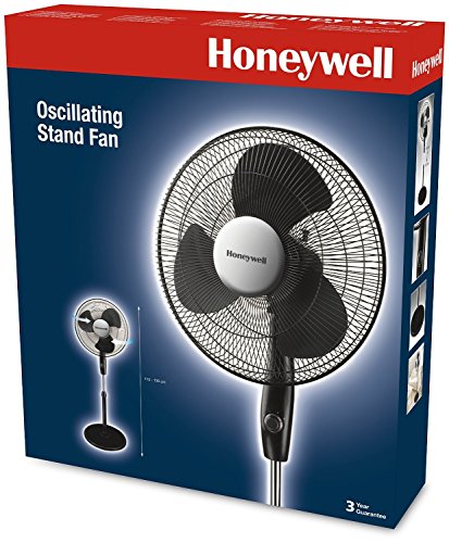 Honeywell HS-216E Oszillierender Standventilator in schwarz/silber - 6