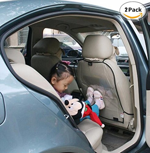 Autositz Rückenschutz Schutz Autositz Rückenlehne Kinder Anti-schmutzig Auto Träger Auto-Sitz Rückseiten-Schutz-Abdeckung Transparent Abnehmbare Hängen Auflage Car Seat Cover Kick Matte für Kids Babys Dogs - 6