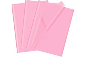 HJYODY 50 fogli di carta velina rosa, 70 x 50 cm, carta velina per confezioni regalo, riempitivo natalizio, fiori, arte, artigianato, fai da te, compleanno, matrimonio, decorazione regalo