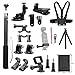 Produktbild moonlux Erweiterungs Zubehör Kit für DJI Osmo Pocket Handheld Kamera-Halterungen Brustgurt Fahrrad Auto Rucksack Halterung Cliphalterung Stativhalter für DJI Osmo Pocket