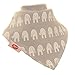 Zippy Bandana Dribble Bibs, Super Absorbent For Teething Babies, Fits Newborn To Toddler, Award Winning, 4 Pack (Unisex Grey and White)