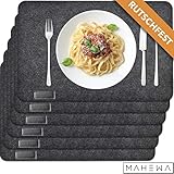 SCHUTZ FÜR MÖBEL: Sie haben einen Glastisch oder Holztisch, so gar keine Lust auf Kratzer und suchen einen passenden Kratzschutz der als Deko gut aussieht? Schützen und erhalten Sie Ihren Esstisch durch unsere stoß-dämpfenden Tischuntersetzer.