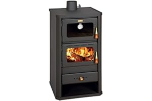 ‎NANA IF EEK A - Prity FM - 12.1 Wood Stove with Oven, Fireplace with High Heating Performance, Efficient Wood Stove for Home, Apartment and Holiday Home
