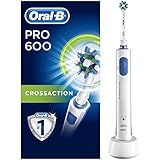 Oral-B PRO 600 CrossAction - Cepillo de dientes eléctrico recargable con tecnología Braun