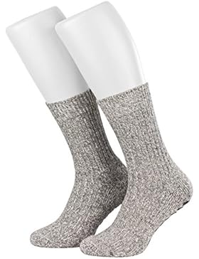 Piarini 2 Paar Stoppersocken mit Frotteesohle | ABS Socken Damen Herren | Anti Rutschsocken mit Noppen aus Schafwolle...