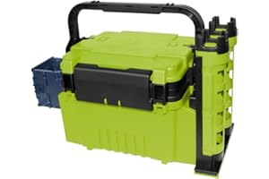 XiaoXIN Angelbox, Reise-Angelkoffer, Box mit Flaschenhalter und Rutenständern