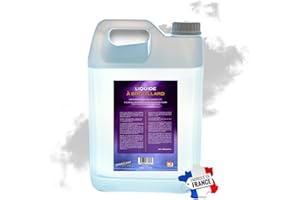 SPARKLERS CLUB Liquido per fumo effetto nebbia 5 litri per macchina di nebbia qualità made in France - facile da usare, ideale per serate DJ, dispersione efficiente riciclabile