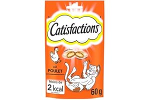 ANIMALERIE CATISFACTIONS - Friandises Au Poulet pour Chats Et Chatons 60G - Le Lot De 4