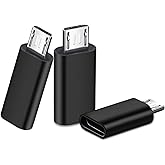 SHUBEIEUMI Adapter USB C auf Micro USB 3 Pack, Micro USB (Stecker) auf USB C (Buchse) Adapter, Unterstützt 2,4 A Schnellladun