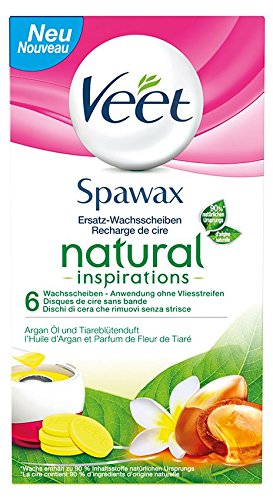 Veet Spawax Ersatz-Wachsscheiben alle Hauttypen, Elektrisches Warmwachs-Set, 1 Stück