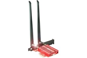 ‎ZIYITUOD Ziyituod WiFi 6E-Karte, bis zu 5400 Mbit/s mit Bluetooth 5.2-Adapter, WiFi AX210-Netzwerkkarte Tri-Band (2,4G 600M/5G 2400M/6G 2400M) PCI-E-Karte für Desktop- / PC-Spiele