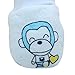 Vovotrade® Baby Infant Boys Girls Cute Cartoon Monkey Anti Scratch Mittens Soft Rope Gloves Gift (Blue)