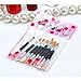 Lot of 10Pcs Double-ended Disposable Eye Shadow Applicators Lip Brush Beauty Tools