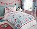 Produktbild STYLELIVING Kinder Jungen Mädchen Kinder PC/Polly, Baumwolle, Poly-Baumwoll-Quilt-Bettbezug, Bettwäsche-Set, 50% Baumwolle, 50% Polyester, eule, Einzelbett