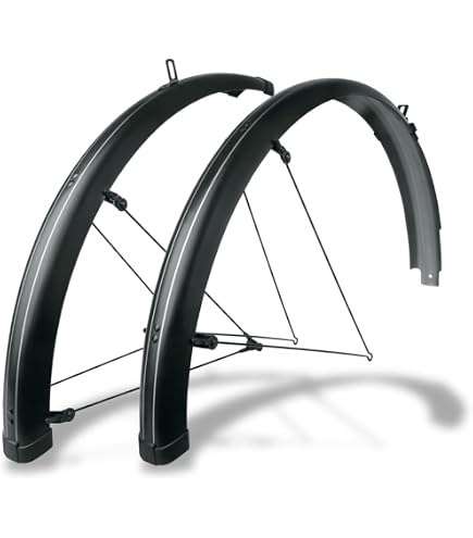 SKS Unisex Chromoplastic Schutzblech-Set, 65 mm, Schwarz Sport & Freizeit