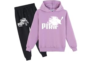 Erichman Enfants Pika Pull Hoodies et Pantalons de Survêtement 2 Pièce Outfit Set Jogging Survêtement Ensemble pour pour 2-12 Ans Garçons Filles